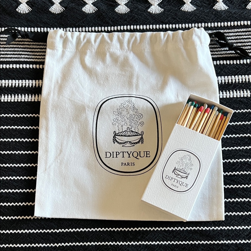 Diptyque White and Black Matchbox Set